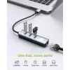 Techly IDATA USB-ETGIGA3AA klēpjdatora dokstacija / portu replikators, vadu savienojums USB 3.2 Gen 1 (3.1 Gen 1) Type-A, melns, sudrabots