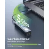 Techly IDATA USB-ETGIGA3AA klēpjdatora dokstacija / portu replikators, vadu savienojums USB 3.2 Gen 1 (3.1 Gen 1) Type-A, melns, sudrabots