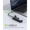 Techly IDATA USB-ETGIGA3AA klēpjdatora dokstacija / portu replikators, vadu savienojums USB 3.2 Gen 1 (3.1 Gen 1) Type-A, melns, sudrabots