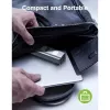 Techly IDATA USB-ETGIGA3CA klēpjdatora dokstacija/portu replikators, vadu, USB 3.2 Gen 1 (3.1 Gen 1) Type-A + Type-C, melns, sudrabains