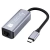 Techly IDATA USB-ETGIGA-CA klēpjdatora dokstacija/porta replikators Vadu USB 3.2 Gen 1 (3.1 Gen 1) Type-C Melna, Sudraba