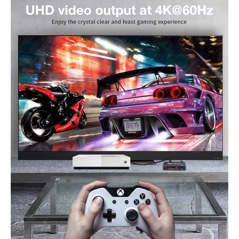 Techly IDATA HDMI2-4K5160B video pārslēdzējs HDMI