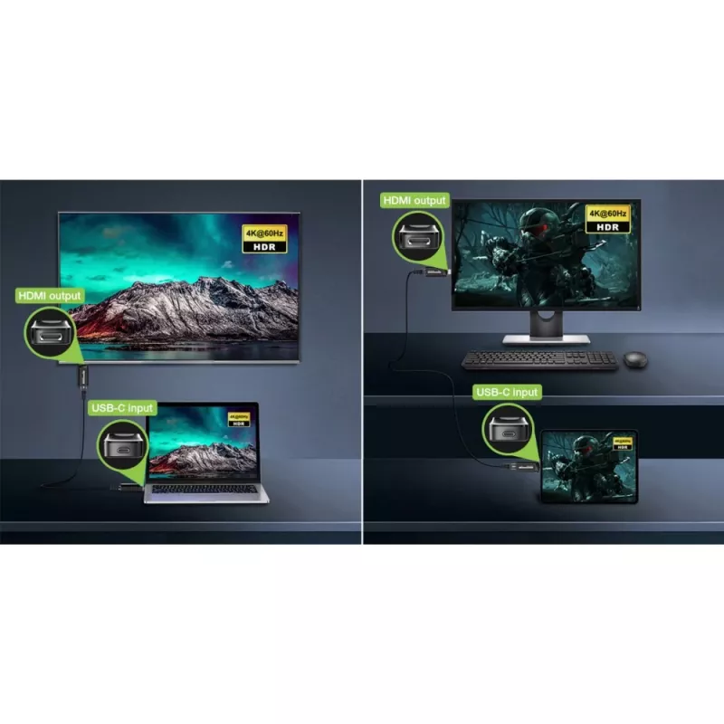 Techly IDATA EXT-600HC AV paplašinātājs AV raidītājs un uztvērējs Melns