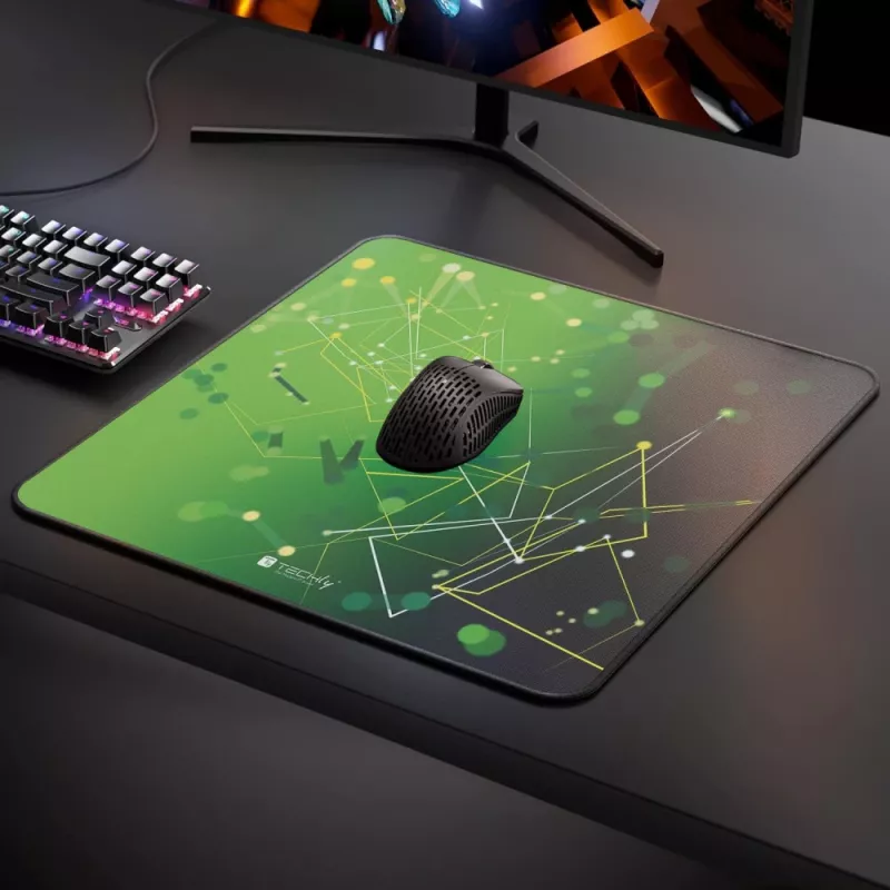 Techly ICA-MP GLASS1 peļu paliktnis Spēļu peļu paliktnis Zaļa