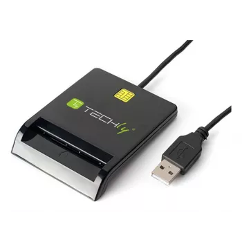 Techly I-CARD CAM-USB2TY2 viedkaršu lasītājs iekštelpām USB USB Type-A melns