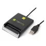 Techly I-CARD CAM-USB2TY2 viedkaršu lasītājs iekštelpām USB USB Type-A melns