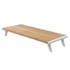 Techly ICA-MS 389 monitoru stiprinājums/statīvs galds Balts, Koks