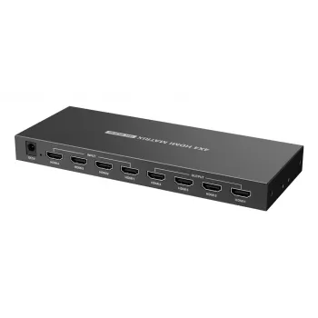 Techly IDATA HDMI-MX44 matricas pārslēgs AV matricas pārslēgs 4 W