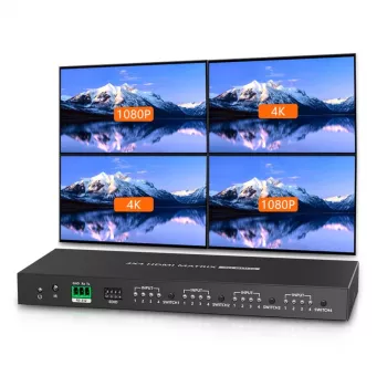 Techly IDATA HDMI-MX44 matricas pārslēgs AV matricas pārslēgs 4 W