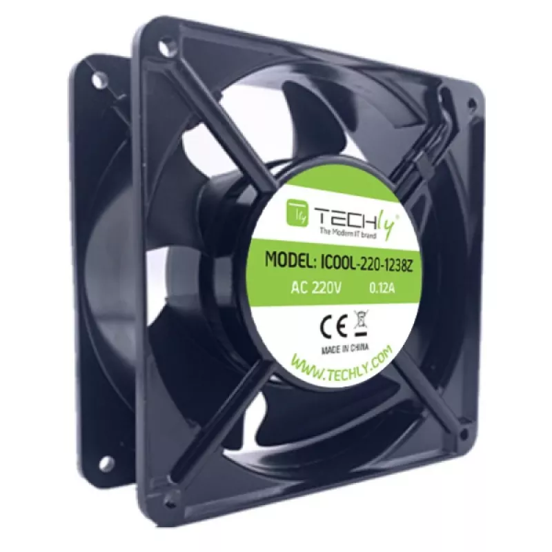 Techly ICOOL-220-1238Z datora dzesēšanas sistēmas daļa/piederums Ventilatora modulis
