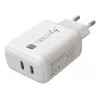 Techly IPW-USB-2C35W mobilās ierīces lādētājs Klēpjdators, Viedtālrunis, Planšetdators Balts Maiņstrāva Ātrā uzlāde Iekštelpās