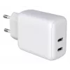 Techly IPW-USB-2C35W mobilās ierīces lādētājs Klēpjdators, Viedtālrunis, Planšetdators Balts Maiņstrāva Ātrā uzlāde Iekštelpās