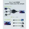 Techly IDATA HDMI-3F8K video pārslēgs