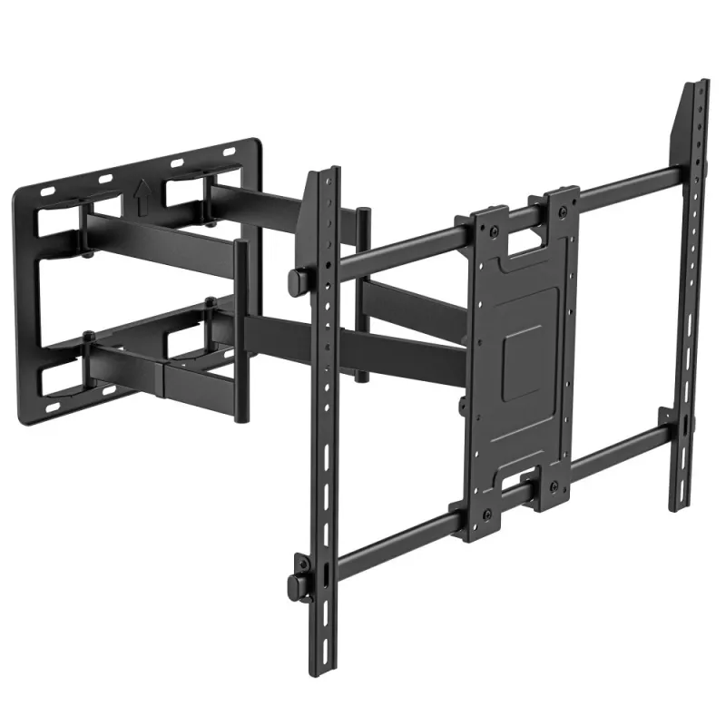 Techly sienas kronšteins 55-100 collu Full-Motion LED LCD televizoram, 300 x 300 mm, 900 x 600 mm, 0 - 7°, 120°, tērauds, melns