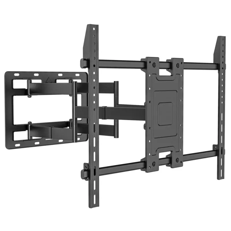 Techly sienas kronšteins 55-100 collu Full-Motion LED LCD televizoram, 300 x 300 mm, 900 x 600 mm, 0 - 7°, 120°, tērauds, melns