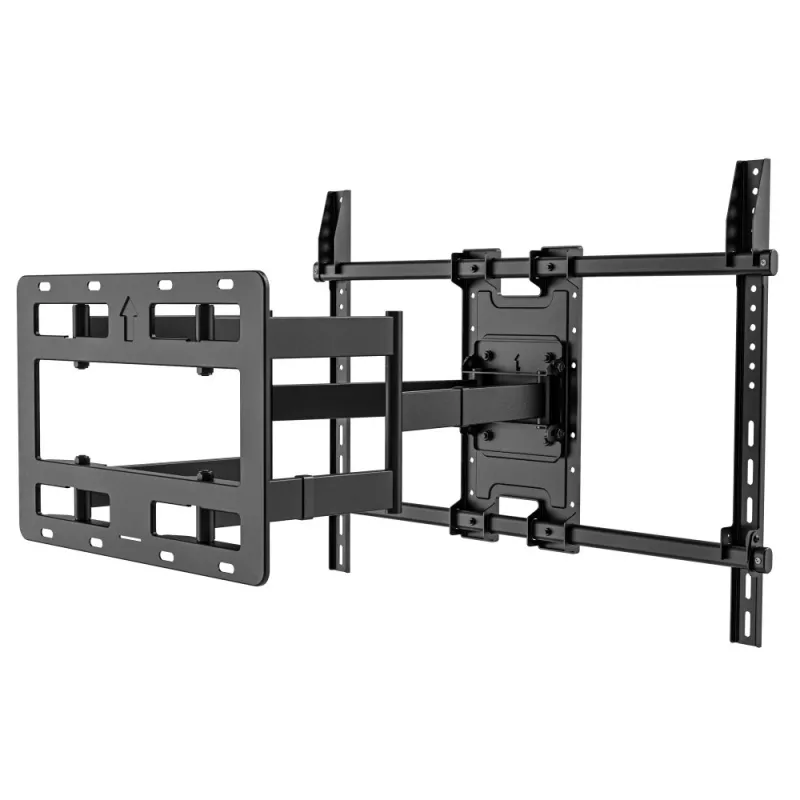Techly sienas kronšteins 55-100 collu Full-Motion LED LCD televizoram, 300 x 300 mm, 900 x 600 mm, 0 - 7°, 120°, tērauds, melns
