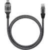 Techly ICOC U3C-RJ45-050 tīkla kabelis sudrabains, melns 5 m Cat6 F/UTP (FTP)