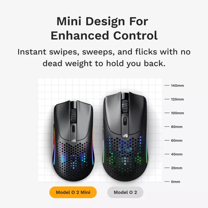 Glorious Gaming Glorious Model O 2 Mini Wireless - Matte Melns