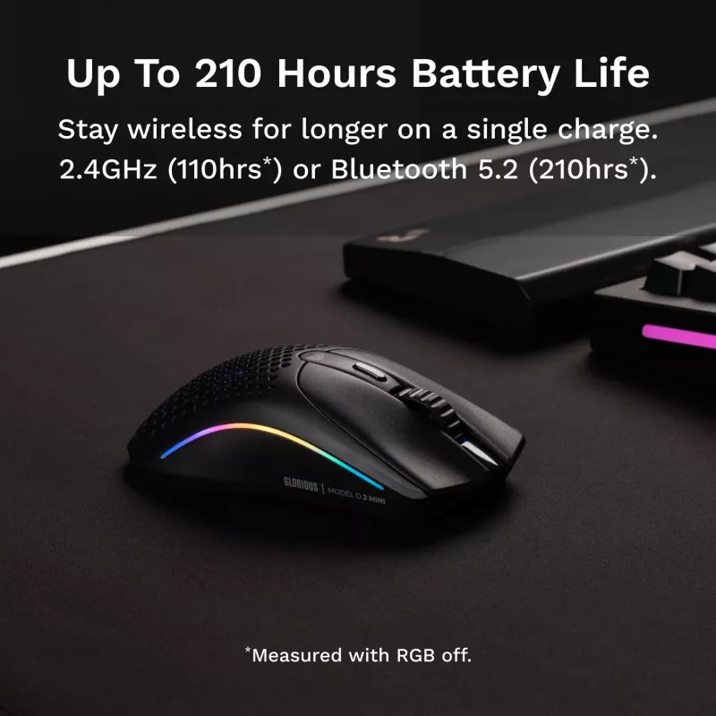 Glorious Gaming Glorious Model O 2 Mini Wireless - Matte Melns
