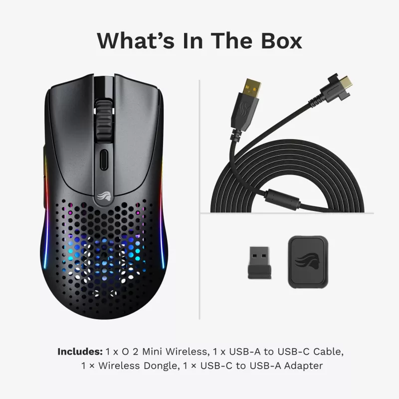 Glorious Gaming Glorious Model O 2 Mini Wireless - Matte Melns