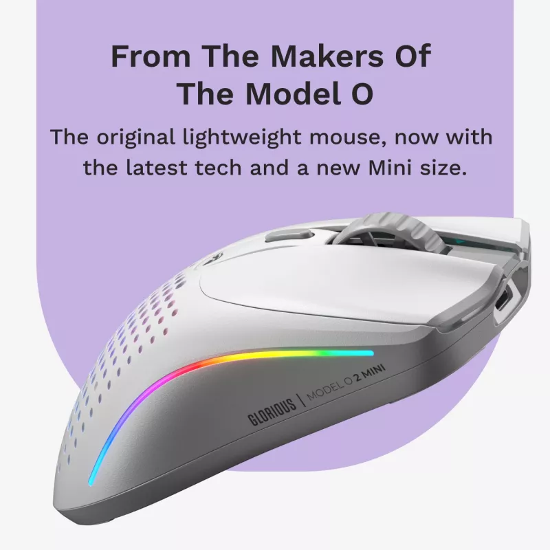 Glorious Gaming Glorious Model O 2 Mini Wireless - Matte balta