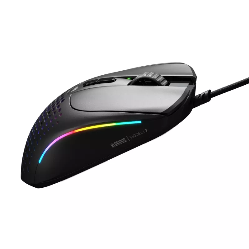 Glorious Gaming Glorious Model IV2 vadu pele - Melna, Labās rokas, Optiskā, USB Type-A, 26000 DPI, Melna