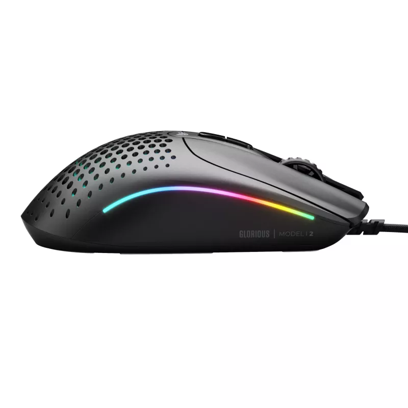 Glorious Gaming Glorious Model IV2 vadu pele - Melna, Labās rokas, Optiskā, USB Type-A, 26000 DPI, Melna