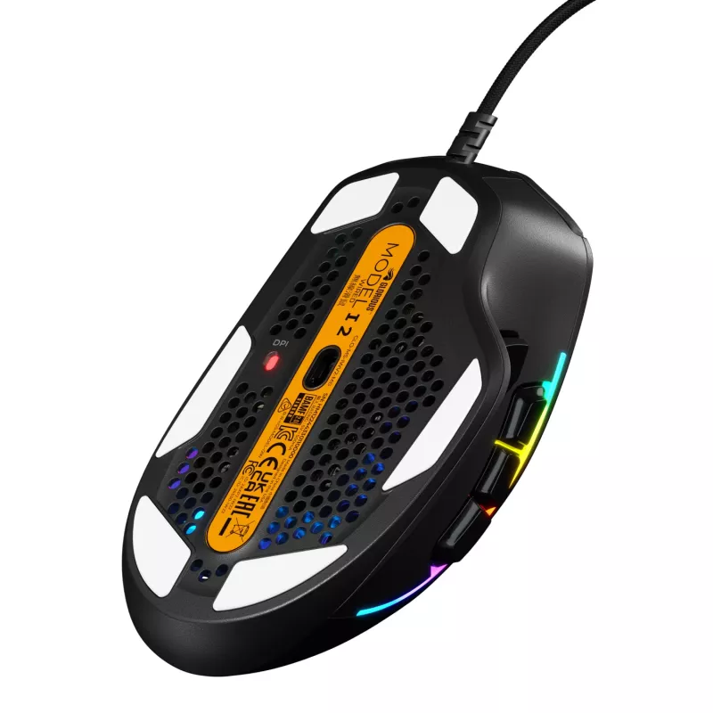 Glorious Gaming Glorious Model IV2 vadu pele - Melna, Labās rokas, Optiskā, USB Type-A, 26000 DPI, Melna