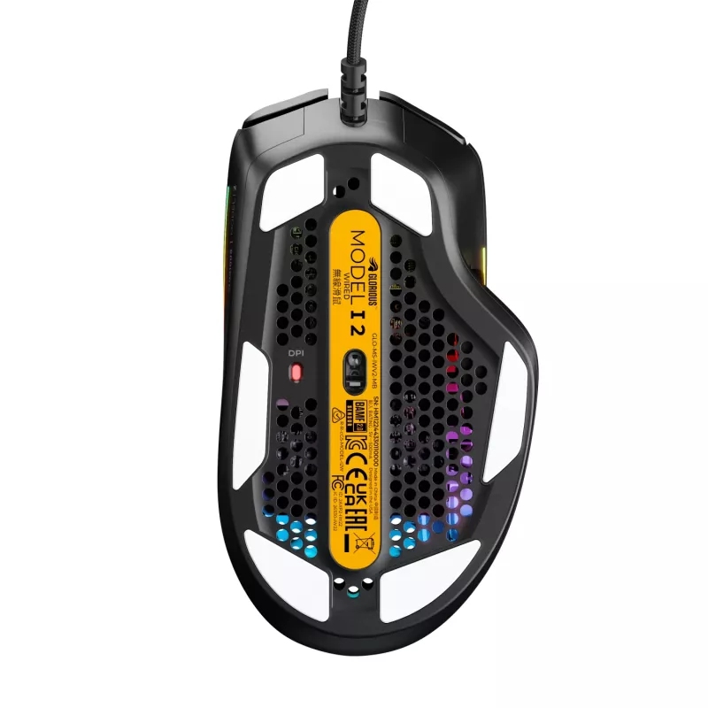 Glorious Gaming Glorious Model IV2 vadu pele - Melna, Labās rokas, Optiskā, USB Type-A, 26000 DPI, Melna