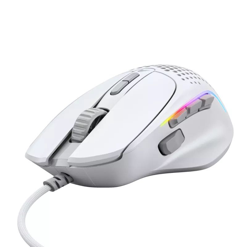 Glorious Gaming Glorious Model IV2 Vadu pele - Balta, Labā roka, Optiska, USB Type-A, 26000 DPI, Balta