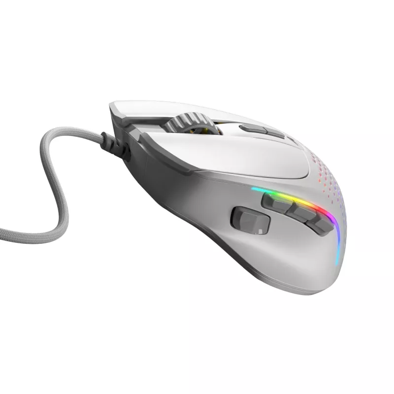 Glorious Gaming Glorious Model IV2 Vadu pele - Balta, Labā roka, Optiska, USB Type-A, 26000 DPI, Balta