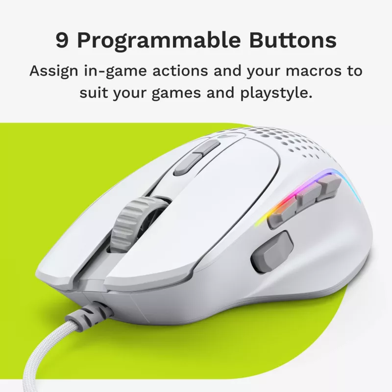Glorious Gaming Glorious Model IV2 Vadu pele - Balta, Labā roka, Optiska, USB Type-A, 26000 DPI, Balta