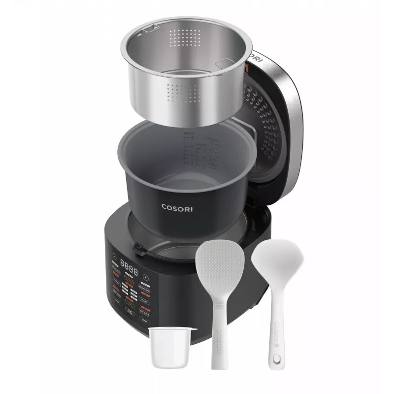 Cosori Multi-Cooker Chef Edition rīsu vārītājs 5 L 970 W Melns, Sudraba