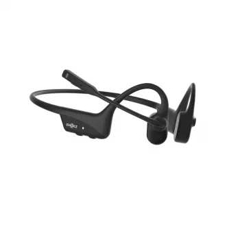 SHOKZ OpenComm2 UC 2025 jauninājums bezvadu Bluetooth kaulu vadītspējas videokonferenču austiņas ar USB-C uzlādes pieslēgvietu un USB-C adapteri | 16 st. sarunu laiks, 29 m bezvadu diapazons, 1 st. uzlādes laiks | Ietver trokšņus slāpējošu mikrofona strēli un sargspraudni, melnas