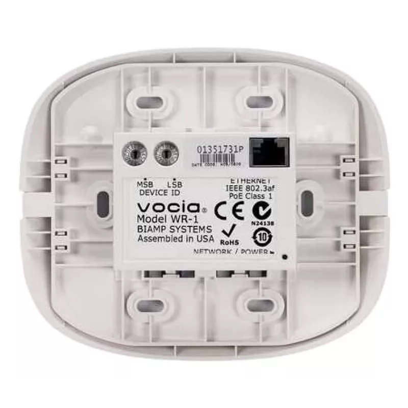 Biamp Vocia WR-1 tālvadības pults Vadu Videokonferenču sistēma Spiedpogas
