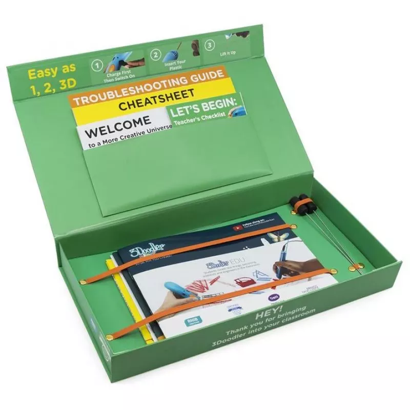 3Doodler Start EDU mācību komplekts klasei (12 gab. 3D pildspalvu)