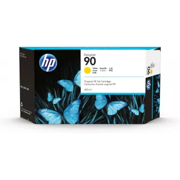 HP 90 400 ml dzeltena DesignJet tintes kasetne