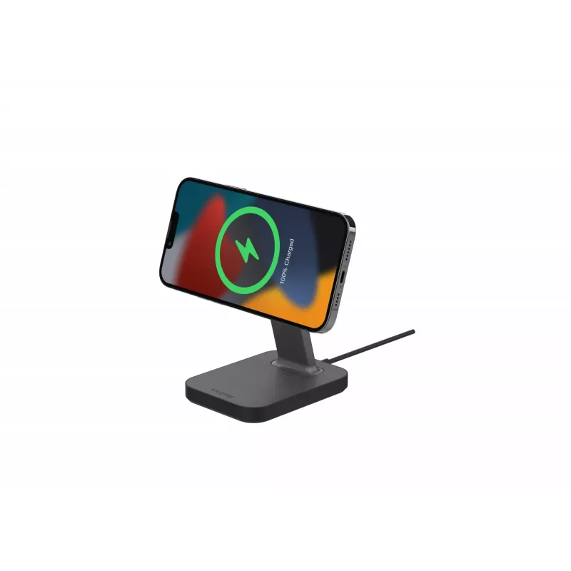 mophie UNV WRLS-snap+ stand-Melns-ROC-EU, Indoor, AC, Wireless charging, Melns