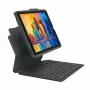 ZAGG Pro Keys For iPad 10.9-inch (A16 & 10th Gen) German tastatūra, AZERTY, vācu, Apple, iPad 10.9 collas (A16 & 10. paaudze), melns, polikarbonāts (PC), gumija