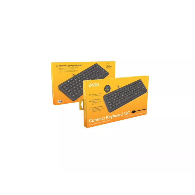 ZAGG Connect 12C tastatūra Universāla USB QWERTY Nordic Melna