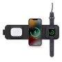 mophie 3-in-1 ceļojumu lādētājs ar MagSafe (2023), iekštelpām, USB, bezvadu uzlāde, melns