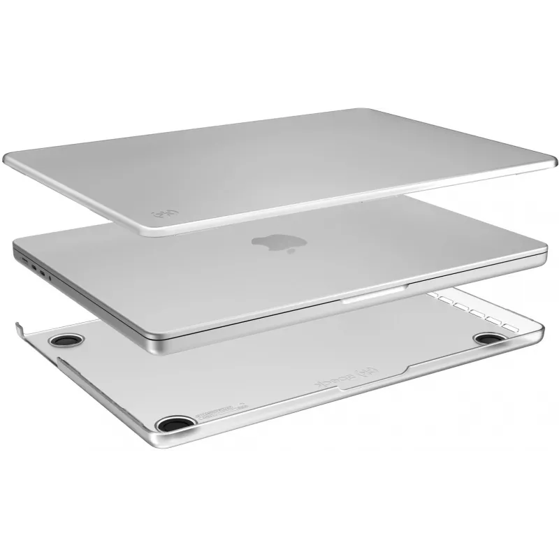 Speck Smartshell Macbook Pro 14 collu (2021/2022) caurspīdīgs, cietapvalka futlāris, 35,6 cm (14 collas)