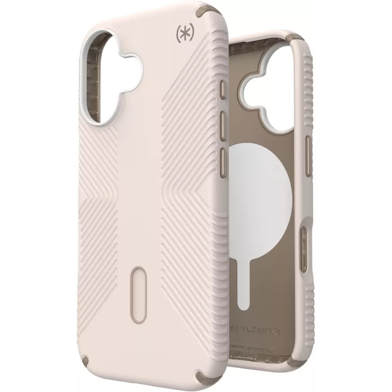 Speck Presidio2 Grip + ClickLock Apple iPhone 16 Bleached Bone - ar Microban