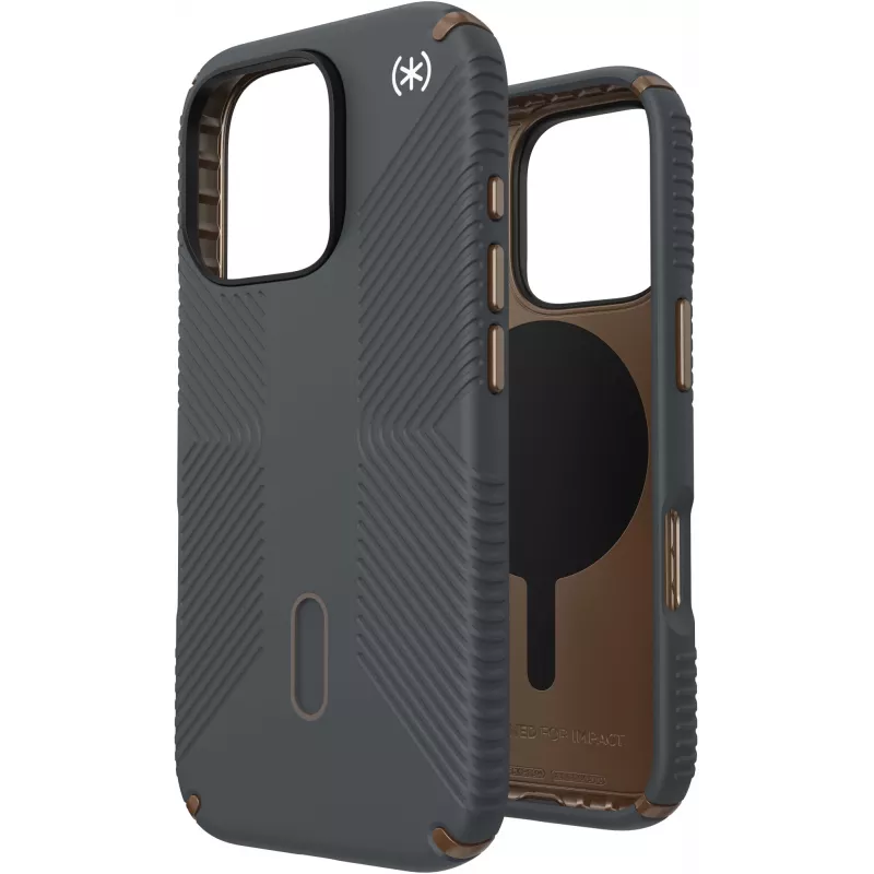 Speck Presidio2 Grip + ClickLock Apple iPhone 16 Pro Ogļu pelēks - ar Microban