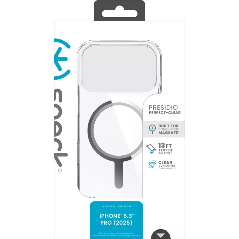 Speck Presidio Perfect Clear Case MagSafe iP 17 Pro