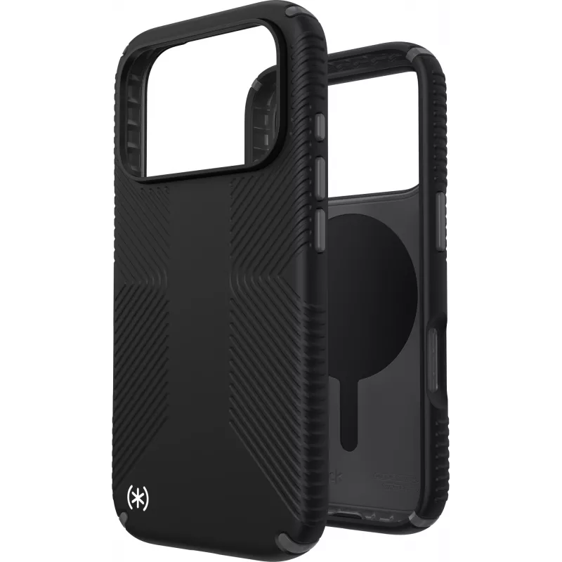 Speck Presidio2 Grip + MS Apple iPhone 17 Pro Melns - ar Microban