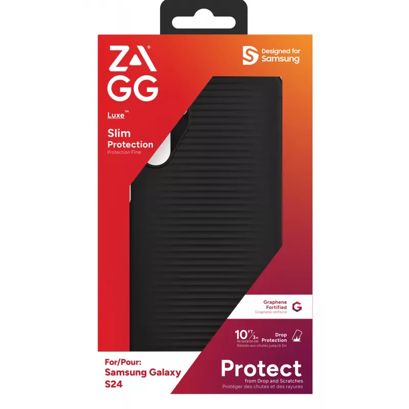 ZAGG Luxe vāciņš Galaxy S24 melns