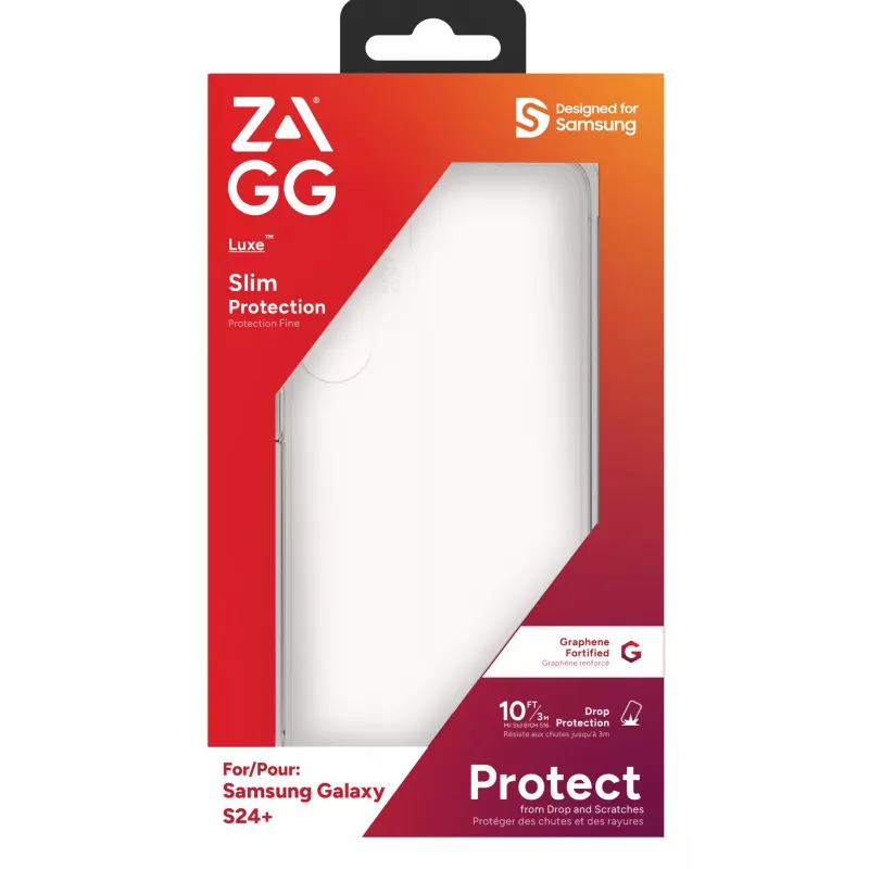 ZAGG Luxe vāciņš Galaxy S24+ Clear, vāciņš, Samsung, Galaxy S24+, 17 cm (6.7 inch), Transparent
