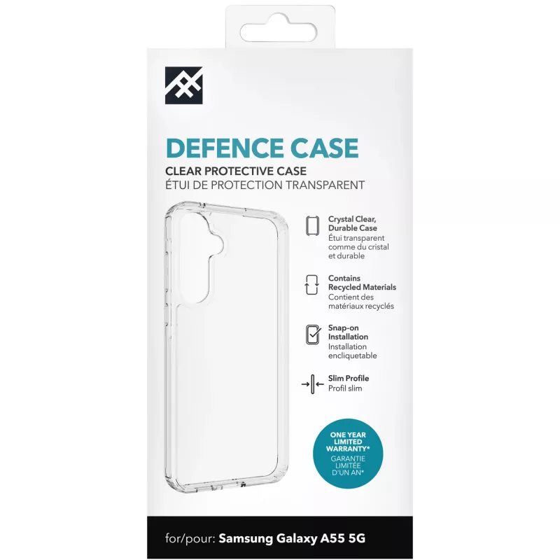 IFROGZ Defence mobilā tālruņa maciņš 16,8 cm (6,6 collu) Vāciņš Caurspīdīgs