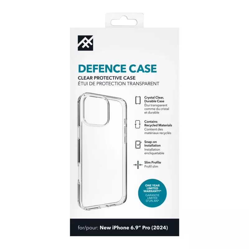 IFROGZ IF Defence Case Apple iPhone 16 Pro Max Clear INTL, Vāciņš, Apple, iPhone 16 Pro Max, 17,5 cm (6,9 collas), Caurspīdīgs